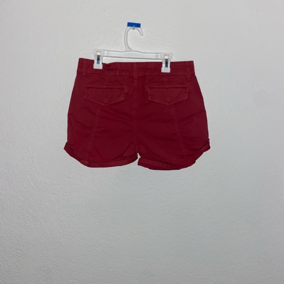 Cosmic x Urban Outfitters cute burgundy cargo style shorts retro y2k bottoms - Picture 3 of 7